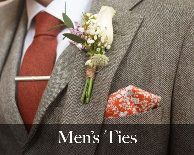 Mens wedding ties and accessories