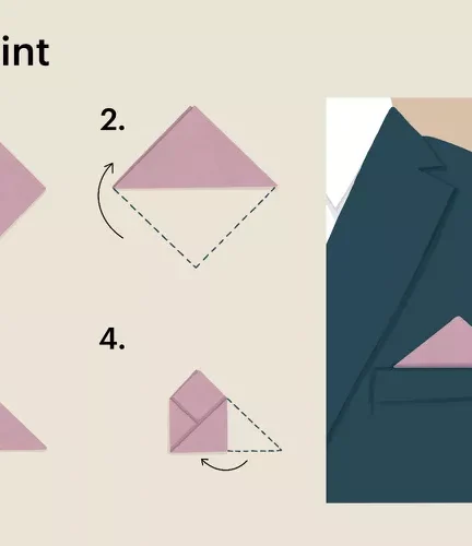 How to Make a ‘Flat’ or ‘Presidential’ Fold for Your Pocket Square.